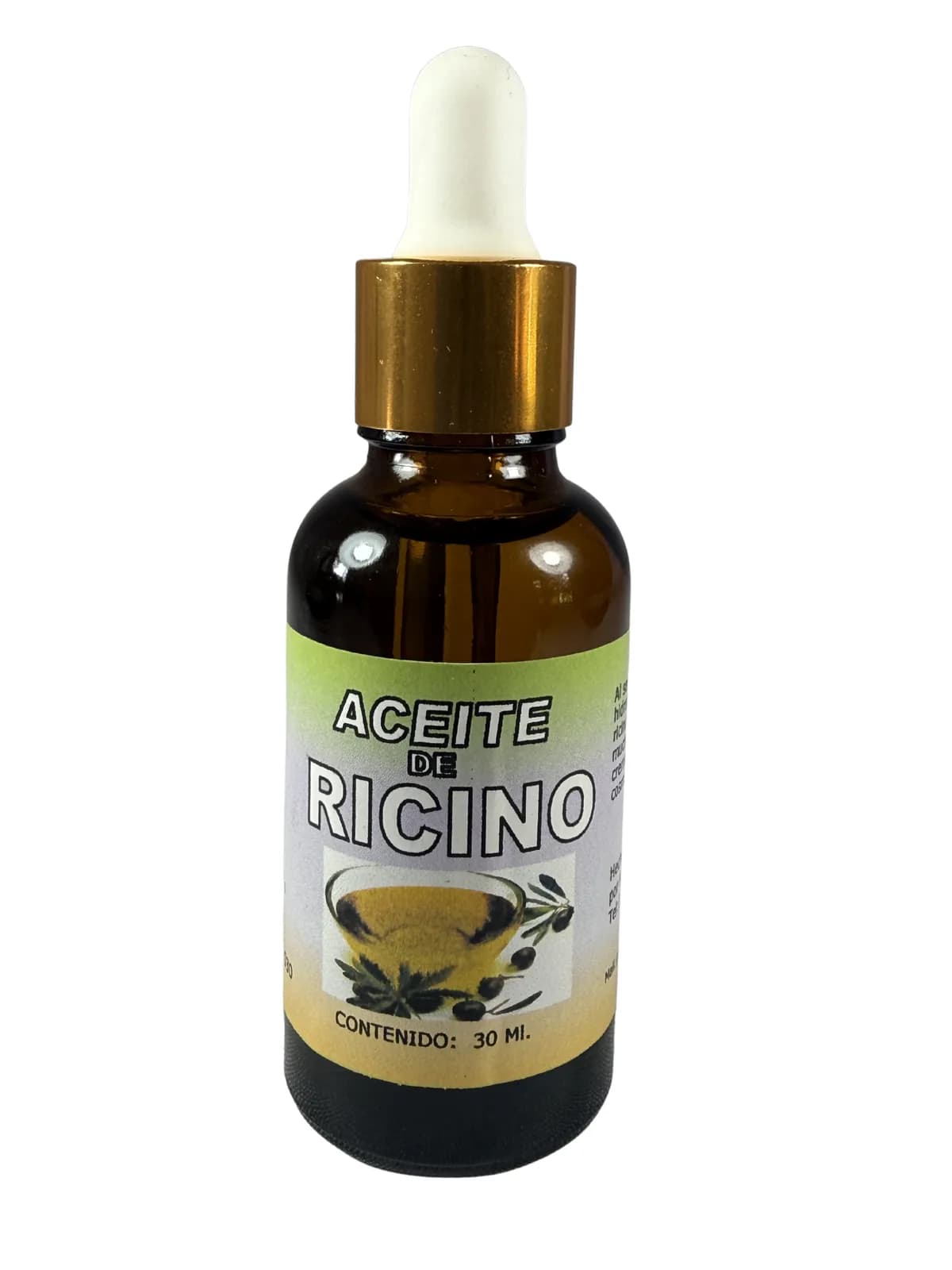 Aceite Ricino, presentación 30ml.