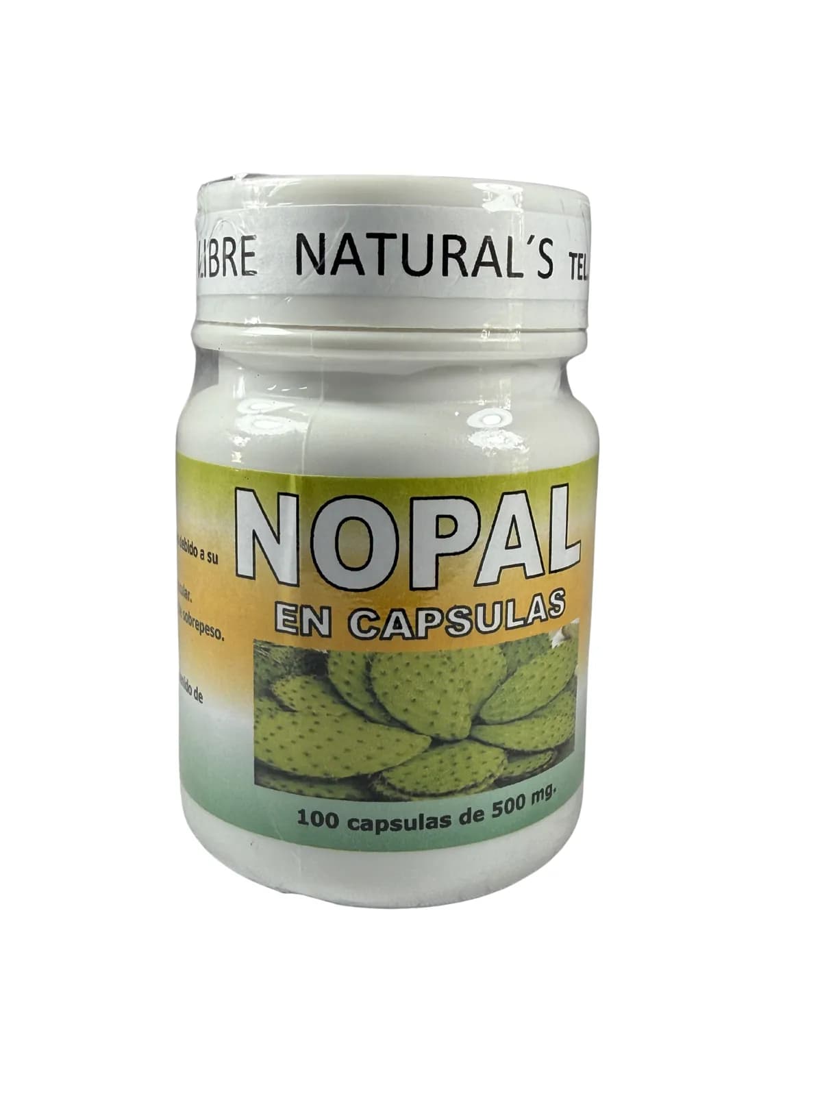 Capsulas Nopal, presentación 100 caps.