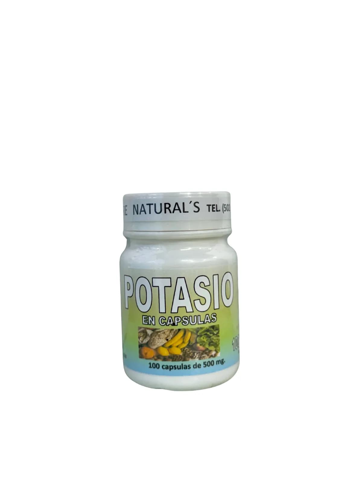 Capsulas Potasio, presentación 100 caps.