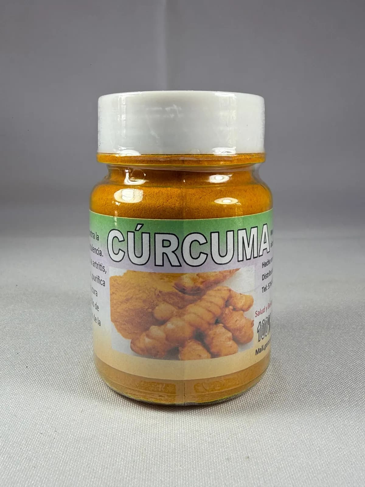Polvo Curcuma, presentación 4onz