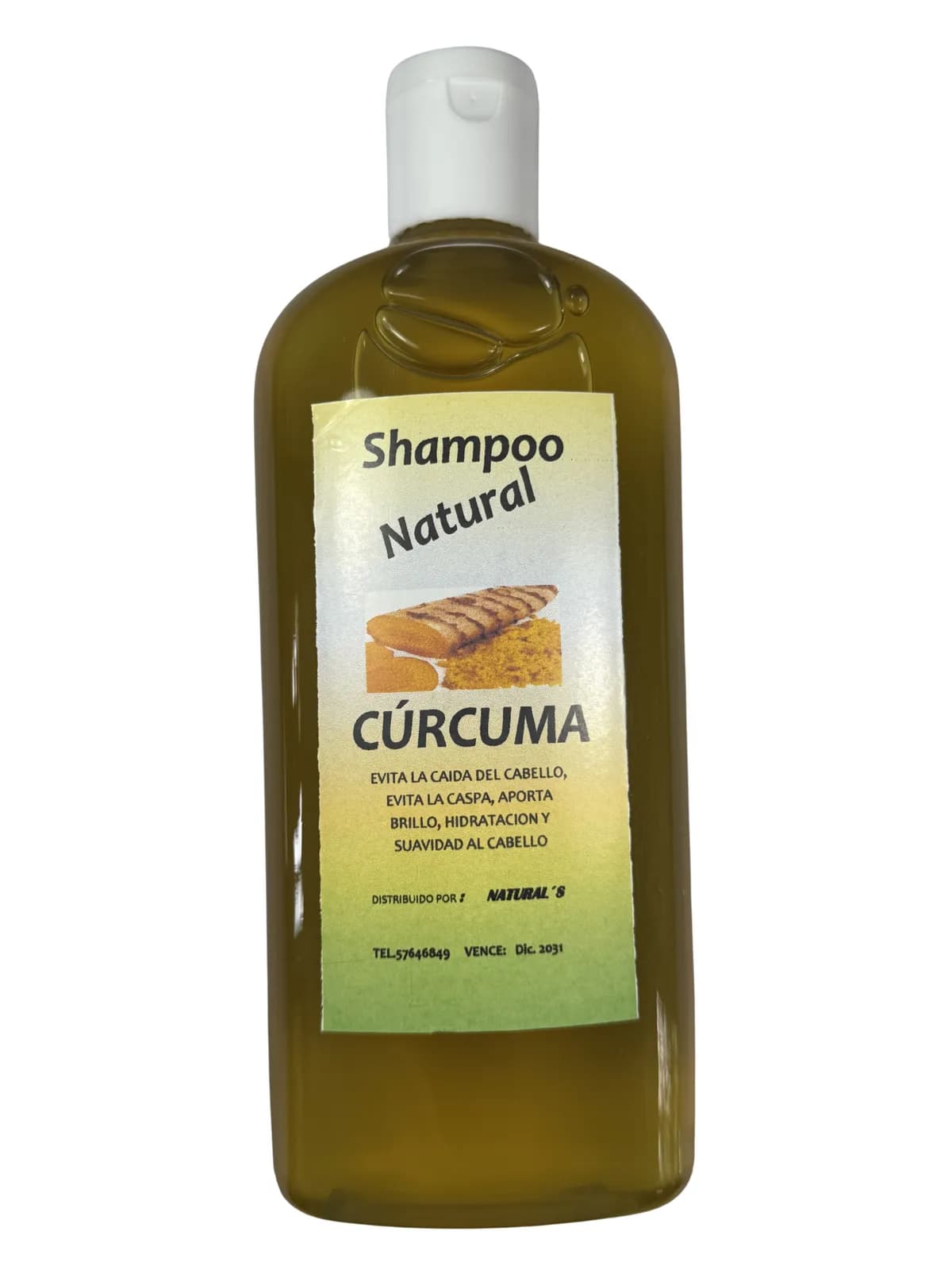 Shampoo Curcuma, presentación 350ml.