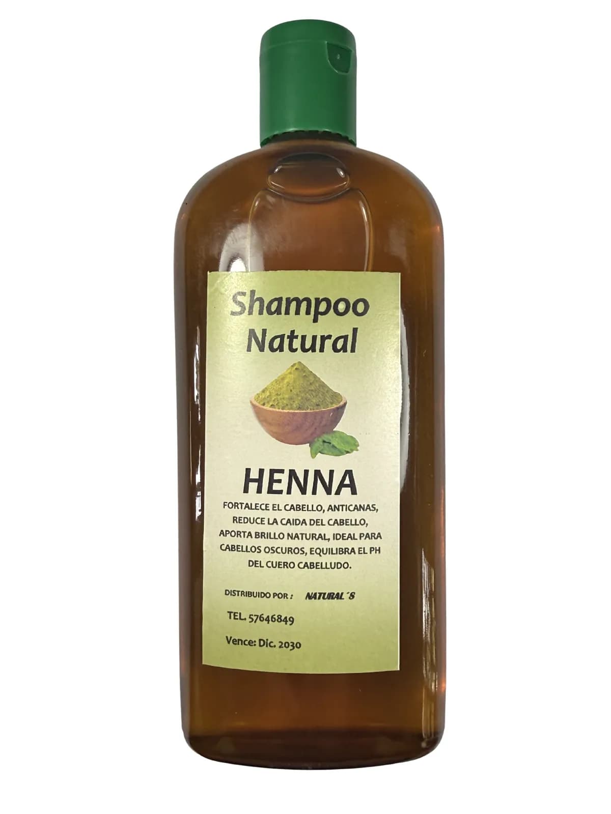 Shampoo Henna, presentación 350ml.