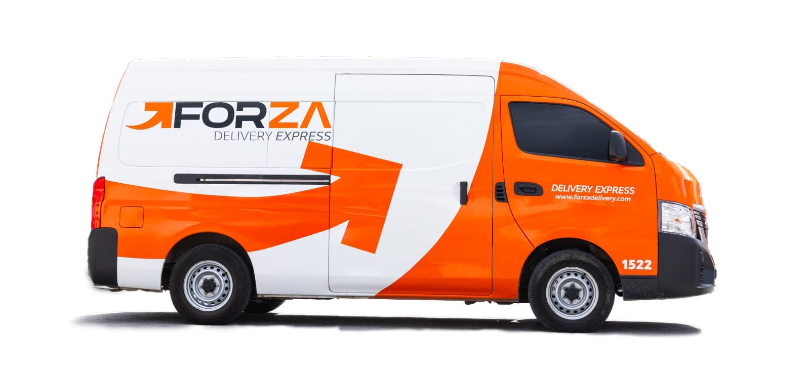 Unidad de Forza Delivery entregando un paquete