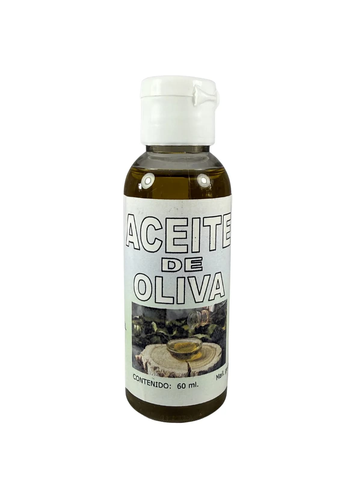 Aceite Oliva, presentación 60ml.