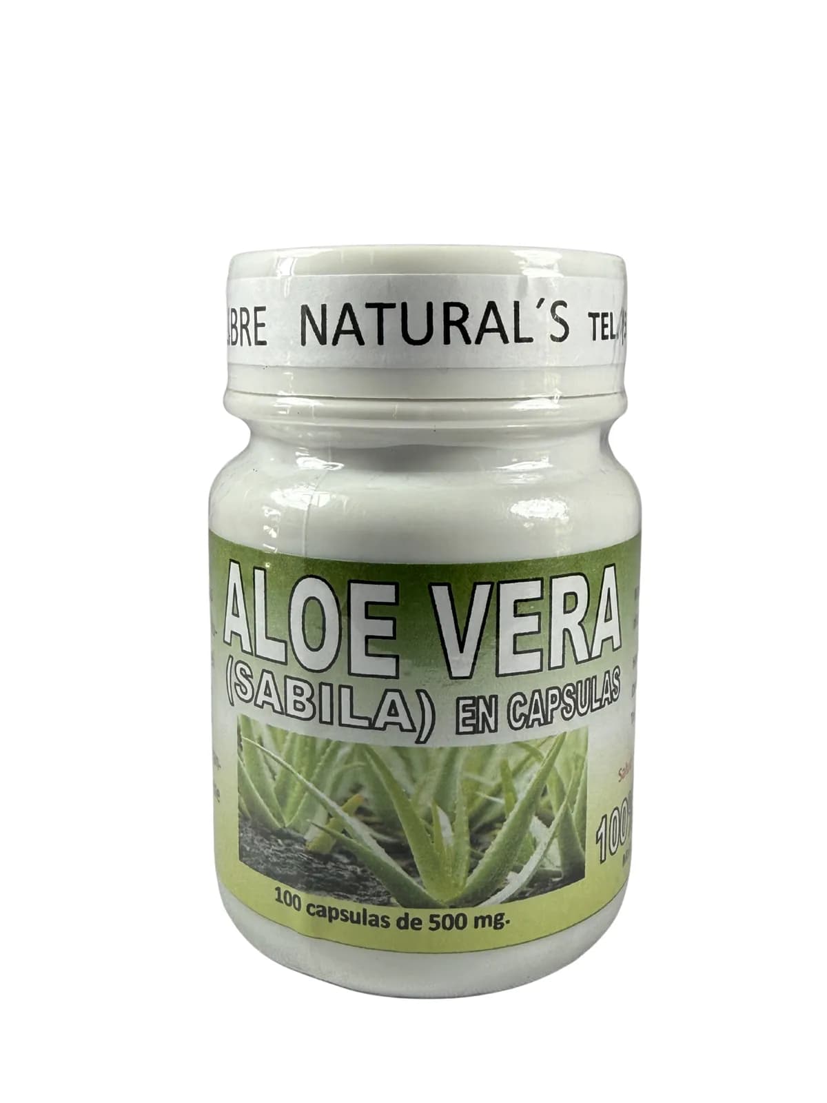 Capsulas Aloe Vera, presentación 100 caps.