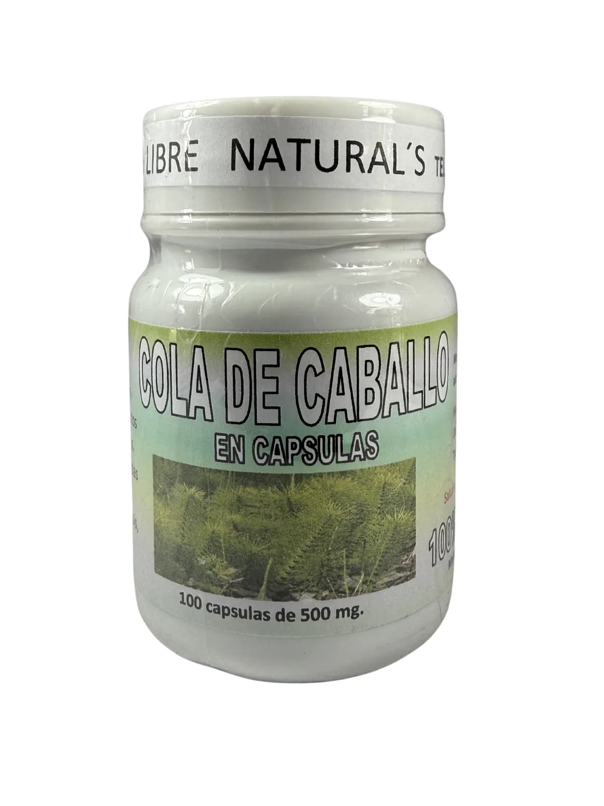 Capsulas Cola De Caballo, presentación 100 caps.