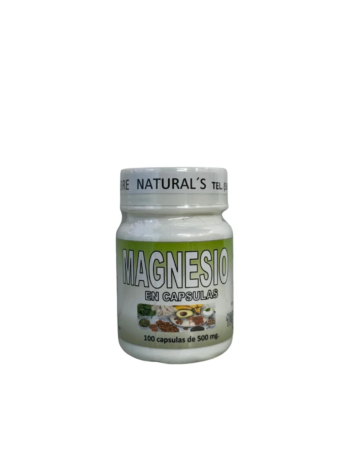 Capsulas Magnesio, presentación 100 caps.