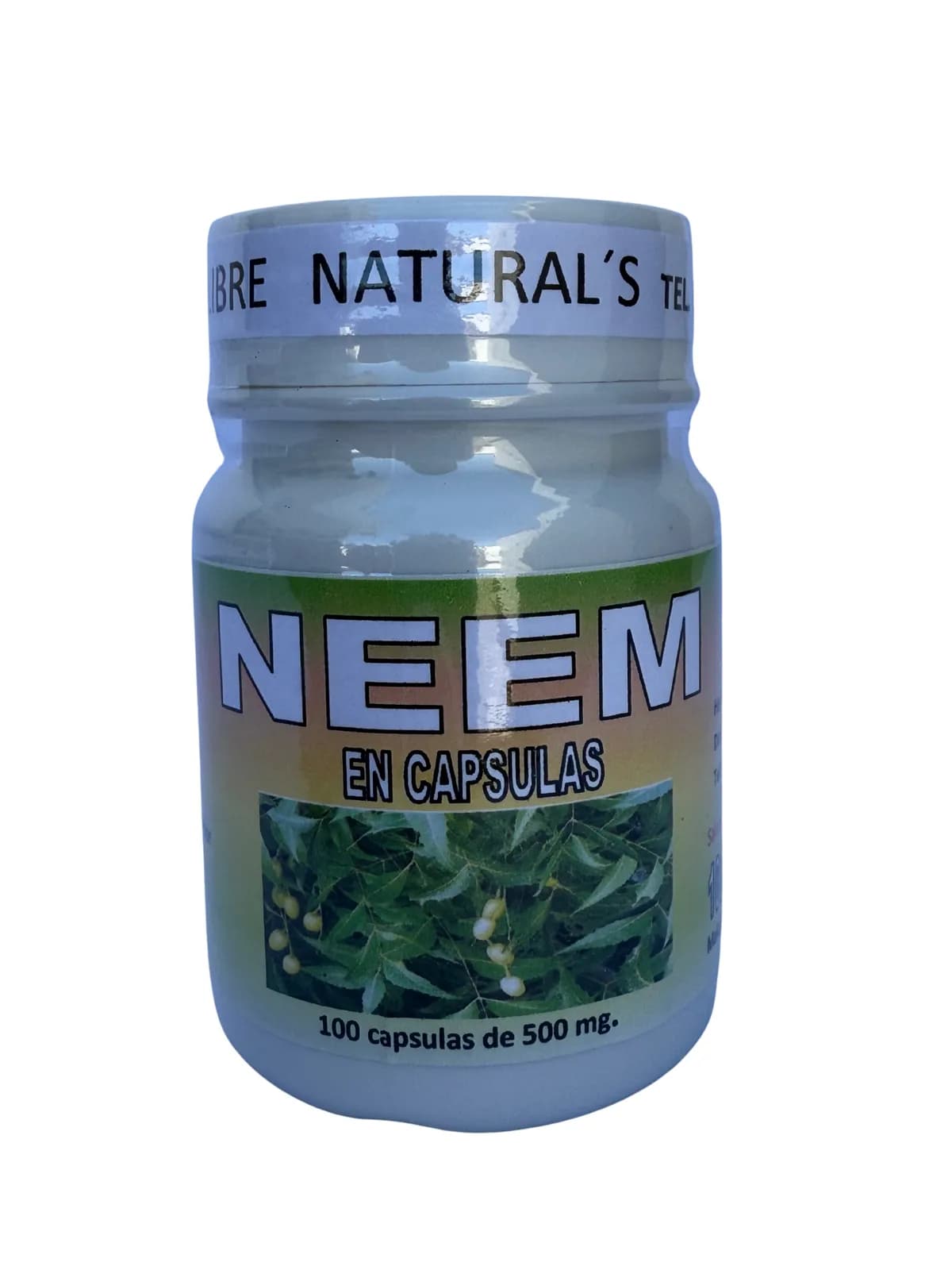 Capsulas Neem, presentación 100 caps.