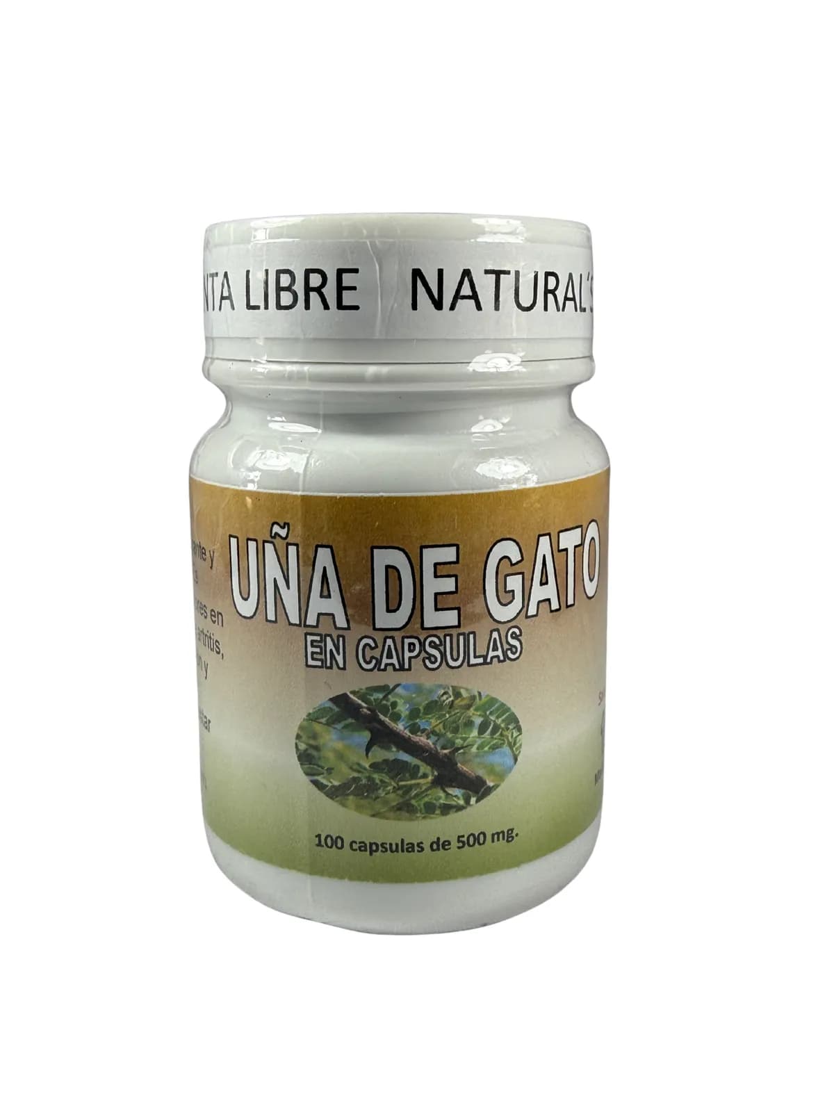 Capsulas Uña De Gato, presentación 100 caps.