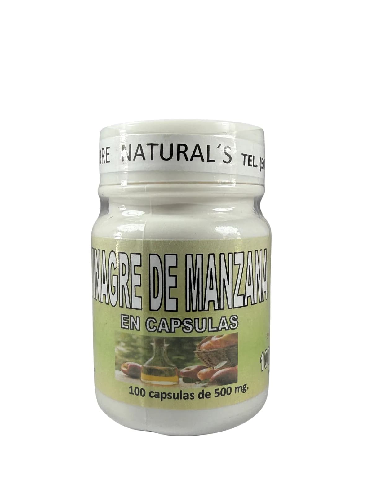 Capsulas Vinagre De Manzana, presentación 100 caps.