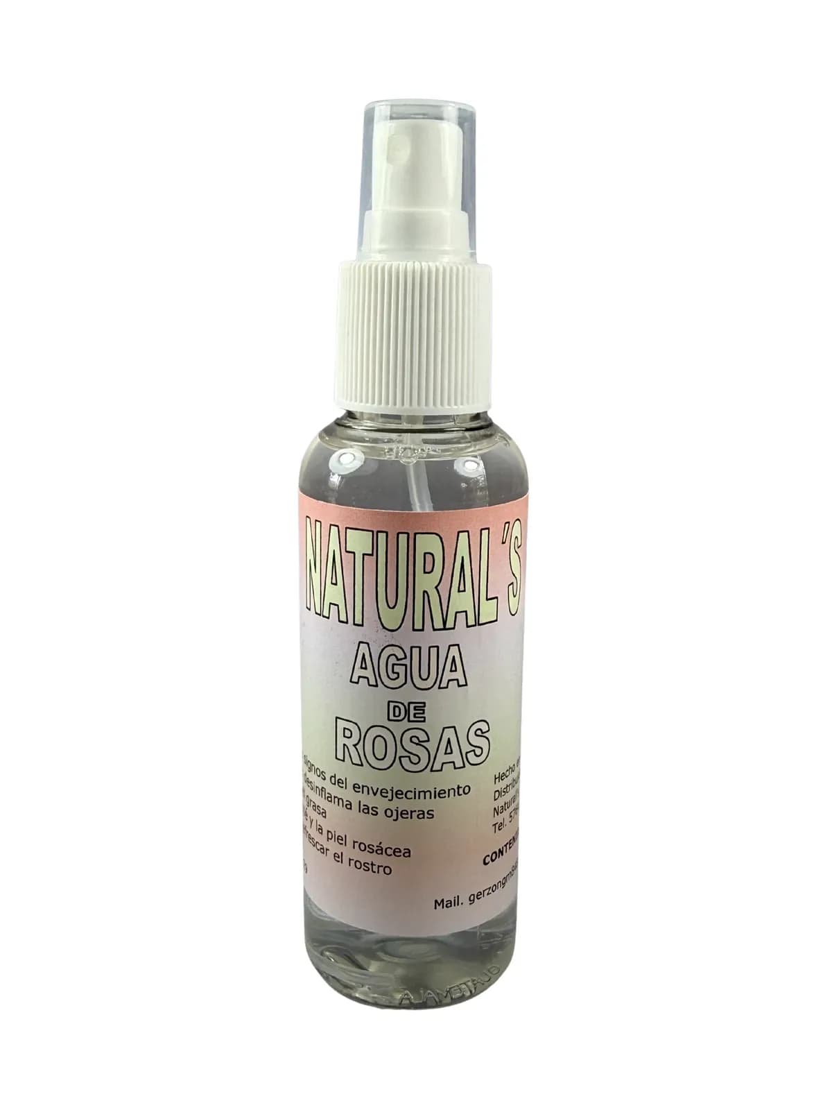 Agua De Rosas, presentación 120ml.