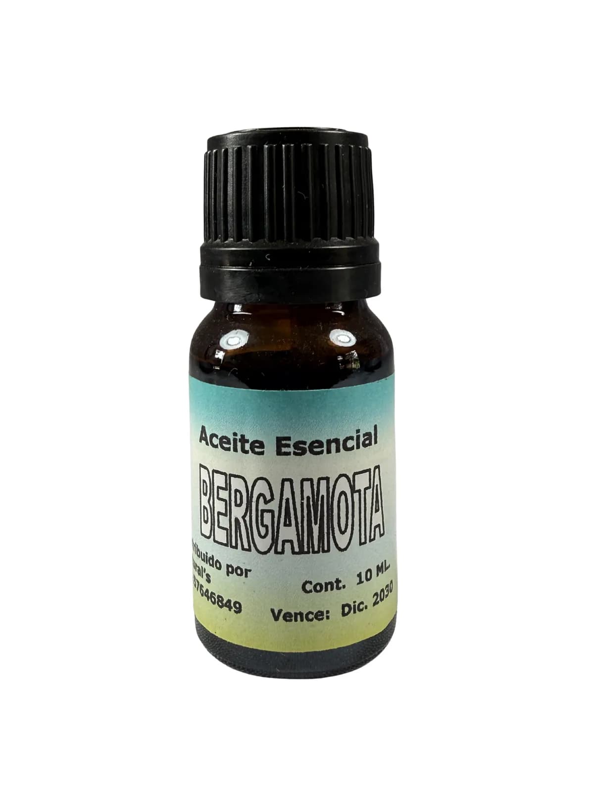 Esencia Bergamota, presentación 10ml.