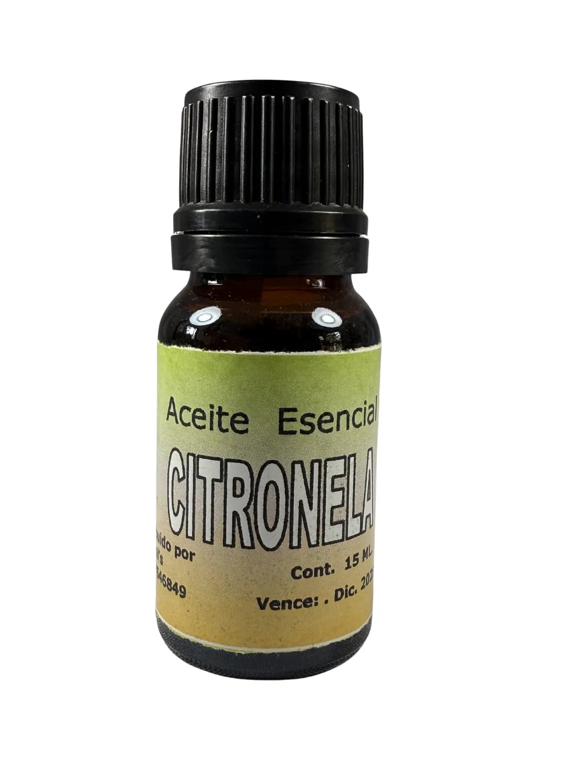 Esencia Citronela, presentación 10ml.