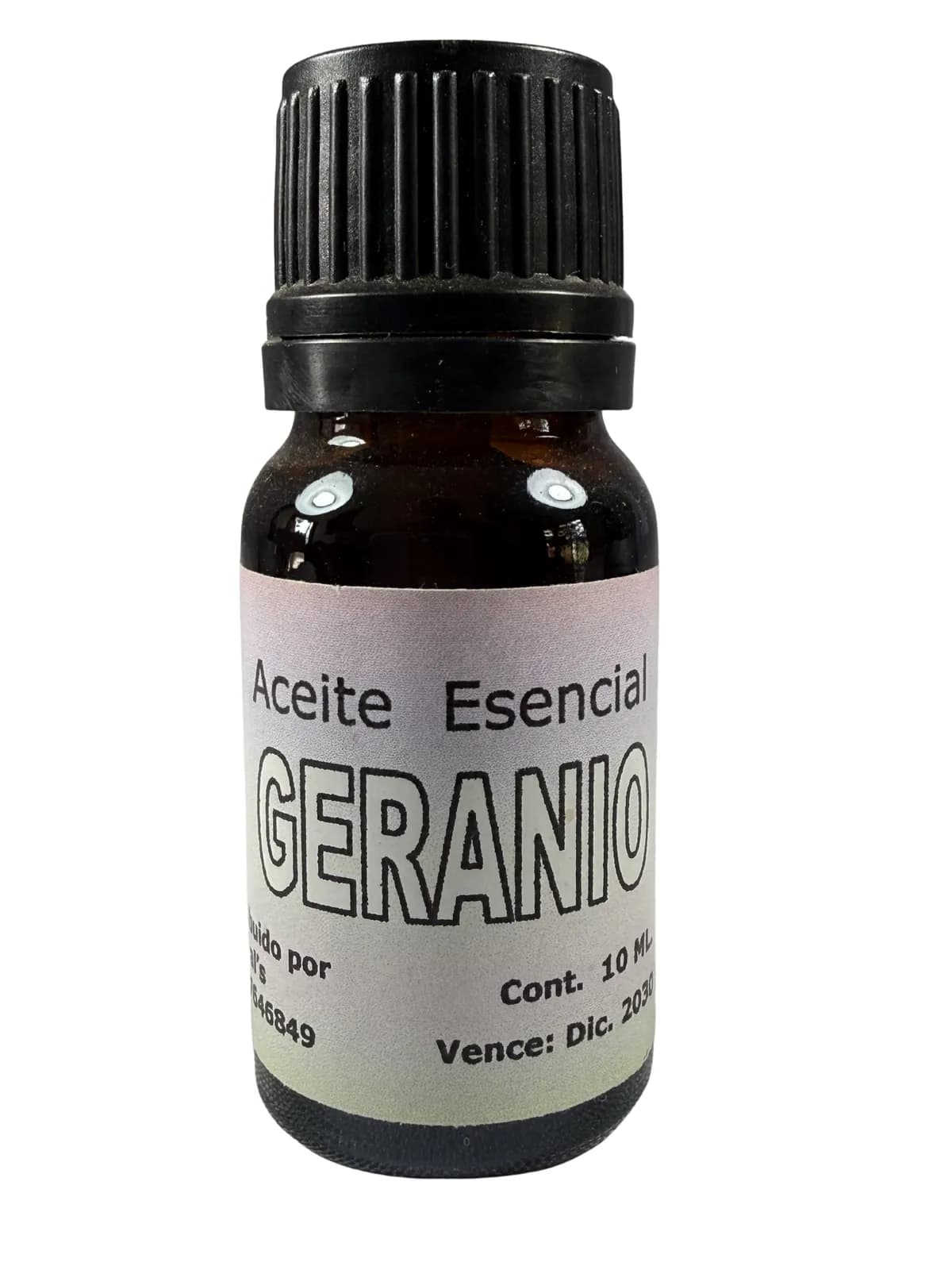 Esencia Geranio, presentación 10ml.