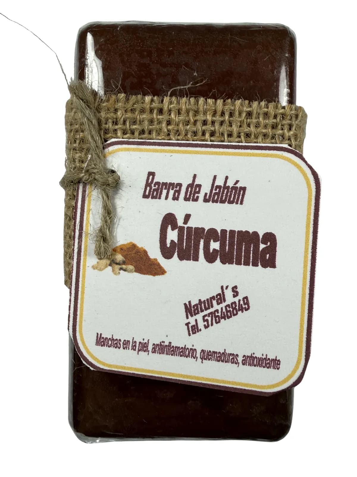 Jabon Curcuma, presentación Único