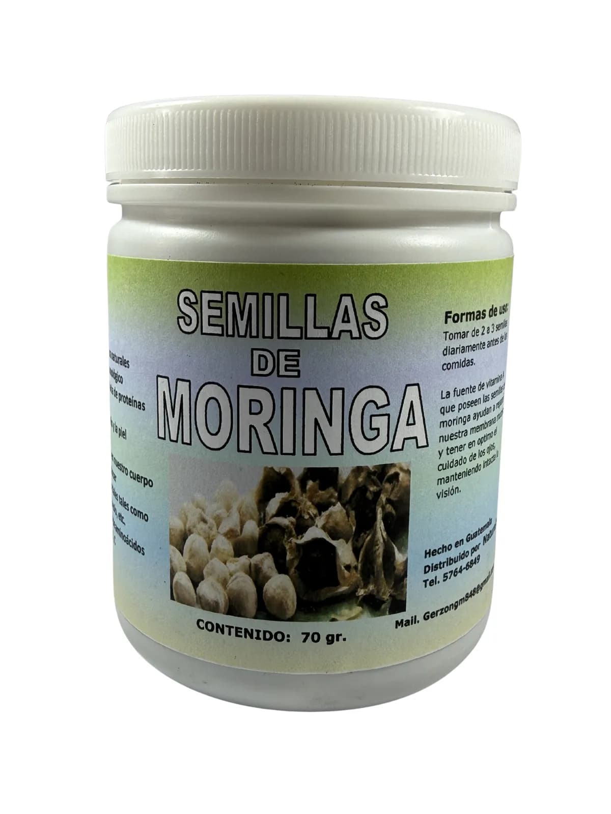 Semillas De Moringa, presentación 4onz.