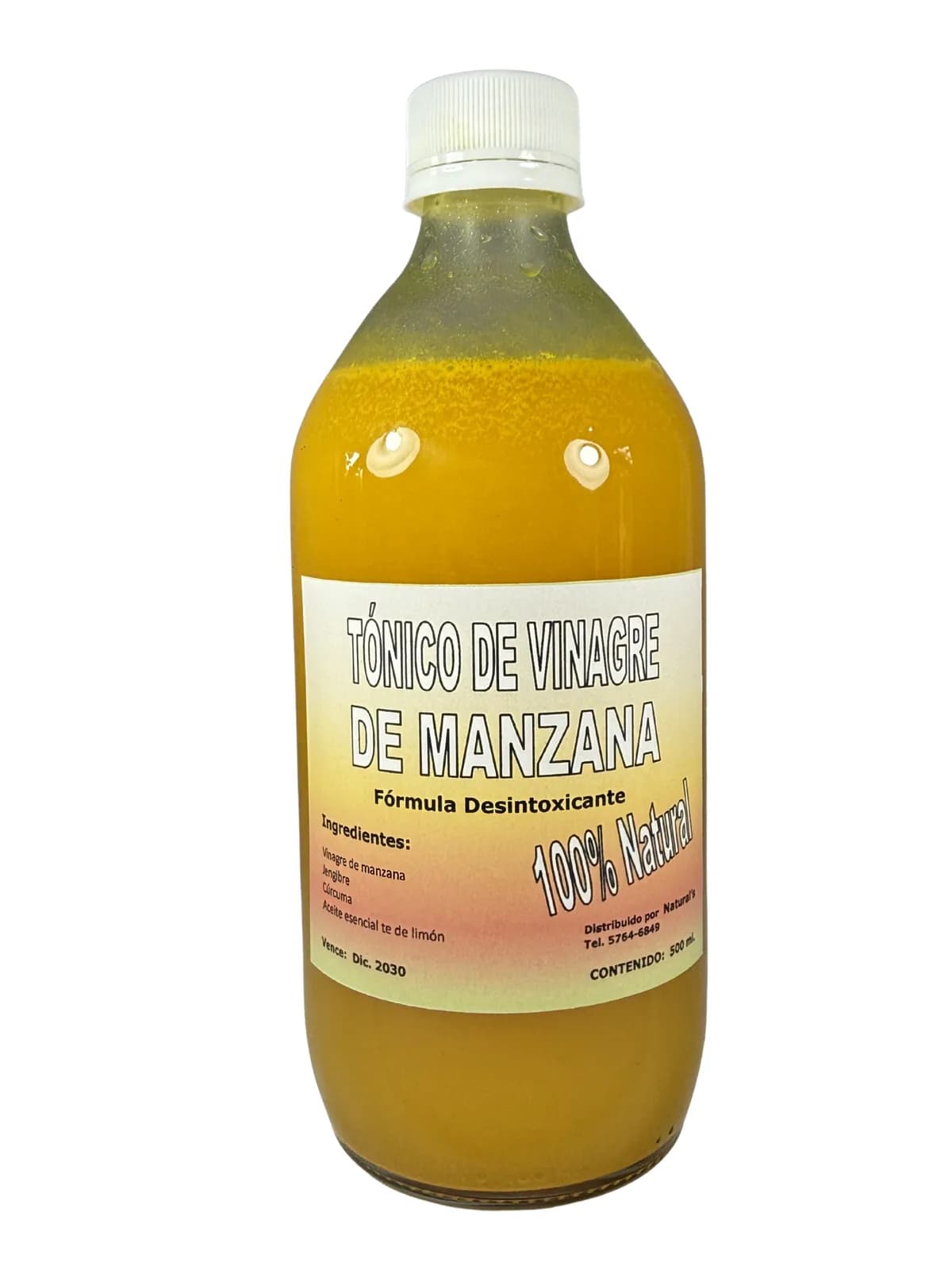 Tonico Vinagre De Manzana, presentación 500ml.